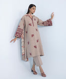 3 Piece - Embroidered Khaddar Suit