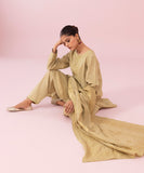 3 Piece - Embroidered Dobby Suit