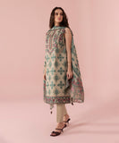3 Piece - Embroidered Cotton Jacquard Suit