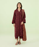 3 Piece - Embroidered Khaddar Suit