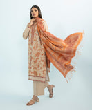 3 Piece - Embroidered Khaddar Suit