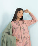 3 Piece - Embroidered Dobby Suit