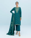 3 Piece - Embroidered Zari Khaddar Suit