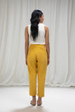 Turn-Up Textured Trousers