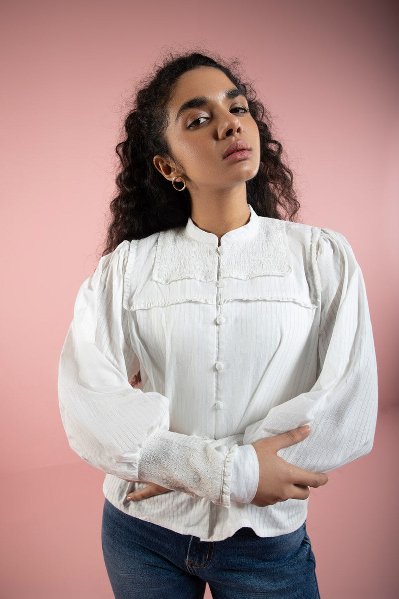 White Smocking Shirt