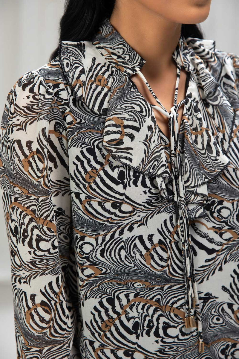 Printed Chiffon Blouse