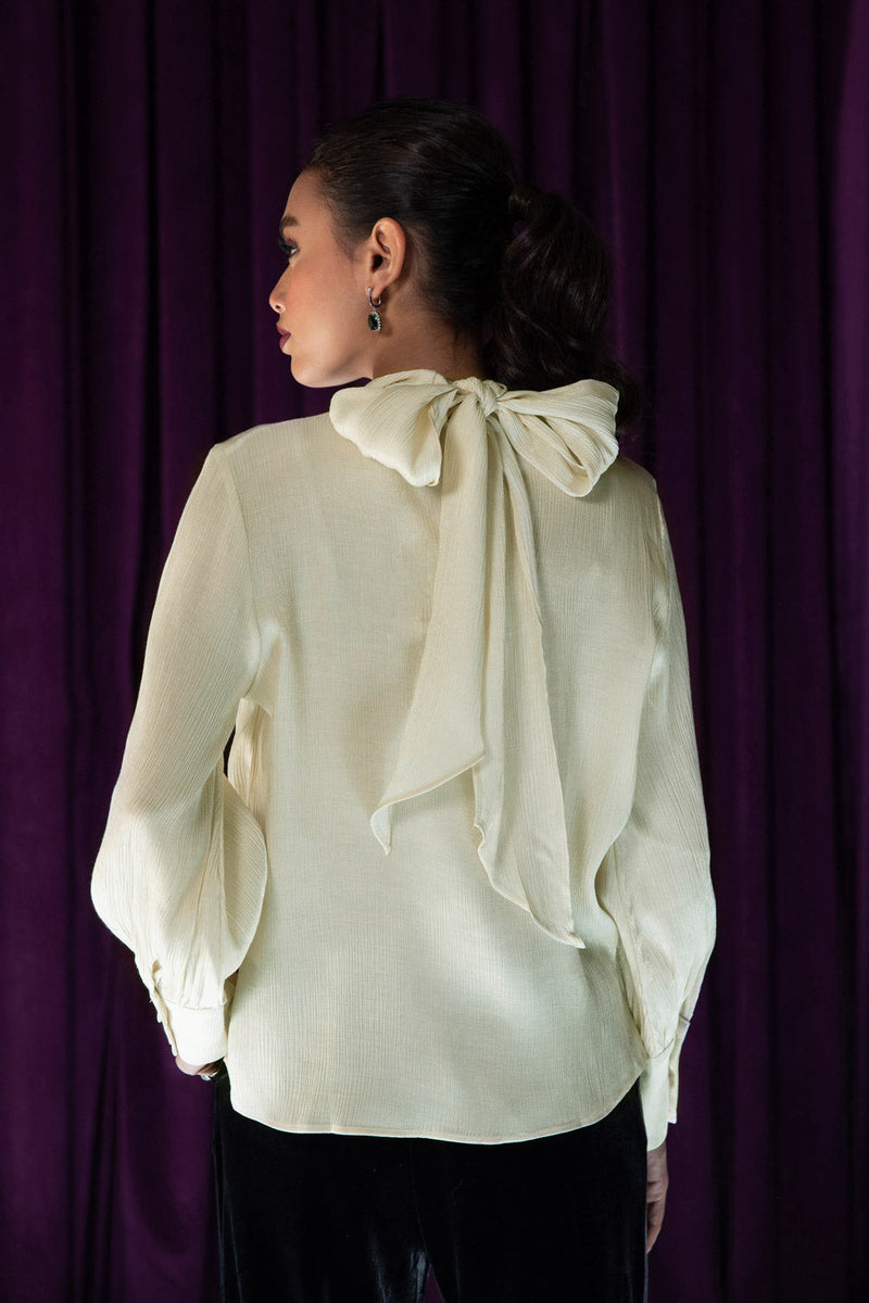 Sparkly Top with Back Bow-tie