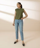 Shoulder Padded T-shirt