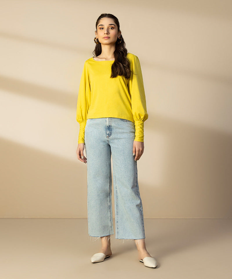 Puffed Sleeve T-shirt