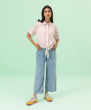 Printed Top with Knot Detail