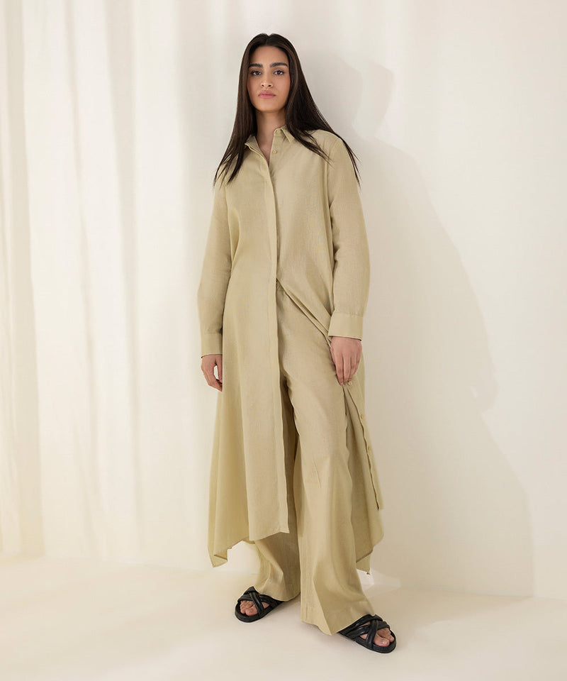 Linen Collared Dress